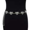 Cinturón de Verano Nuevo para Mujer, Estilo Retro de Moda Hebilla de Corazón Cadena Metálica Decorativa Cadena para la Cintura con Abrigo en Stock