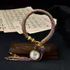 Pulsera Original Tejida a Mano con Nudo Vajra Thangka Ocho Deidades Guardianas Pulsera de Tara Verde Sala de Transmisión en Vivo
