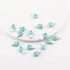 Peixe Pequeno Cerâmica Colorido Simples Transfronteiriço Furo Reto Contas Soltas Pulseira de Contas Feita à Mão DIY Colar Acessórios de Joias Atacado
