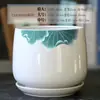 Vasos de Flores Cerâmicos com Pratos, Design Criativo Extra Grande para Uso Interno, Adequados para Plantas Pendentes e Plantas Verdes, Atacado