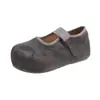 Zapatos Mary Jane retro minimalistas de punta dividida para mujer, nuevo modelo de verano y otoño 2026, con velcro, bailarinas versátiles de nicho
