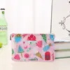 Nova bolsa de compras dobrável portátil da Coreia do Sul bolsa de mão de proteção ambiental com zíper estampa floral nicho fofa