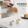 Tetera Portátil de Viaje con Asa Cerámica Separación de Agua y Té Taza Rápida Doméstica para una Persona para Llevar Consigo al Salir