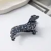 Presilhas de Animais Francesas Europeias e Americanas, Presilhas Fofas de Dachshund Pintado, Acessórios de Cabelo e Headwear da Moda Estilo Pet Atacado