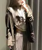 Cárdigan con capucha de doble cremallera para mujer, holgado, con caída, chaqueta casual, ropa de mujer transfronteriza, admite personalización en lotes pequeños