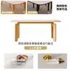 Conjunto de Mesa e Cadeiras de Jantar de Ardósia Elefante para Apartamento Pequeno Nórdico Mesa de Jantar Retangular Doméstica de Ardósia Combinada Resistente ao Desgaste e Durável e Cadeiras