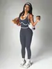 Amazon Ropa Deportiva de Yoga Mono Bloque de Color Una Pieza Conjunto de Pantalones de Yoga Ropa de Fitness para Mujer Cintura Alta Levantamiento de Glúteos