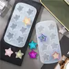 Molde de Estrella Tridimensional de Cinco Puntas Materiales para Manualidades DIY Pegamento de Goteo de Cristal Molde de Silicona Tridimensional Translúcido