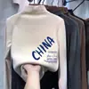 Camada base infantil De Rong de gola alta curta e manga longa, novo estilo outono/inverno, top casual para crianças e bebês, roupa de outono para crianças pequenas