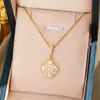 Collar de acero de titanio con circón microincrustado de venta caliente transfronteriza coreana para mujer, moda, alto sentido, temperamento, cadena para la clavícula, venta al por mayor en vivo