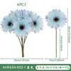 Ramo de Gerbera Artificial, Flores Secas Multicolores Estilo Nórdico, Ramo Decorativo para Boda, Hogar, Hotel