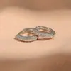 Bestseller transfronteiriço: argolas pequenas cravejadas de diamantes em ouro 14K com vários tamanhos disponíveis, adequadas para usar em camadas, brincos de nicho