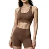 Sujetador deportivo de espalda cruzada para mujer, adecuado para fitness y running, con copas incorporadas, absorción de impactos y un efecto moldeador; estilo nuevo, venta al por mayor de fábrica, top de tirantes para yoga