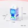 Produto novo original: suco colorido saborizado, bebida fofa e calmante para casa de bonecas, acessório de resina para artesanato de mesa DIY