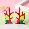 Amazon tocado de Navidad al por mayor pasador de asta de Navidad diadema de asta accesorios para el cabello diadema de asta para niños pinza para el pelo
