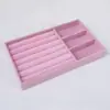 *Caja de joyería forro esponja almohadilla caja de pendientes joya de mano caja de almacenamiento de joyas interior de cajón rejilla de terciopelo