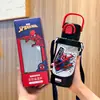 Copo Térmico Infantil de Desenho Animado Original Autorizado Aço Inoxidável 316 Parede Dupla com Canudo e Tampa Portátil Alta Aparência Garrafa de Água para Estudante