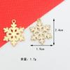 Joyería DIY gota de aceite aleación Navidad copo de nieve casa campana anciano arete llavero accesorios colgante