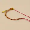 Pulsera de Media Cuenta y Media Cuerda Tejida a Mano, Nueva Tendencia Nacional Cuerda de Mano Semi-Terminada, Pulsera Original Pulsera de Cuentas DIY