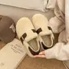 Botas de neve com sola grossa e forro de veludo para mulheres, novo estilo 2026, outono e inverno, com saias, quentes, de uso duplo, sapatos de pelo Boken