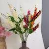Flor artificial de jacinto de tallo largo de alta calidad, 3 ramas, flor artificial para decoraciones de boda, arreglos florales y decoración de sala de estar