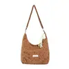 Bolsa Tote Grande Capacidade com Estampa de Laço Estilo Japonês Feminina Versátil para o Dia a Dia Bolsa de Ombro Único Estilo Preguiçoso Casual Bolsa de Axila