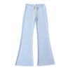 Calças casuais femininas da moda primavera e verão 2025, macias e confortáveis, de cintura alta, com design versátil e slim fit
