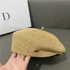 Estilo rede nova boina elegante feminina que afina o rosto pequeno estilo japonês all-match Primavera e Outono respirável chapéu de pintor feminino atacado