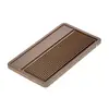 Bandeja de té de bambú de agua corriente con veta de madera de nogal, Bandeja de té seca simple para sala de estar en casa, Oficina Recepción Bandeja de té con drenaje