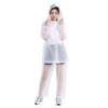 Impermeable Adulto Traje de Pantalón y Chaqueta Dividida Ropa Exterior Larga Impermeable para Todo el Cuerpo Bicicleta Ciclismo Poncho Desechable