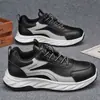 Zapatos Nuevos de Primavera para Hombre, Zapatos Deportivos de Cuero Transpirables, Zapatos Casuales de Running para Hombre, Modernos, Versátiles, de Suela Blanda, Impermeables, Zapatos de Papá