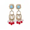 Amor Sol~ Pendientes de Sol Esmaltados Vintage Estilo Largo Bohemio Étnico Pendientes Transfronterizos Venta al por Mayor