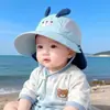 Sombrero de Protección Solar para Niños, Estilo Verano Delgado, Ala Ancha, Malla Transpirable, Gorra de Béisbol Unisex para Bebé, Moderno