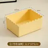 Caja de almacenamiento de escritorio, organizador de cosméticos, contenedor de almacenamiento de plástico, cesta de almacenamiento para el hogar para artículos varios y bocadillos, caja de almacenamiento para organizar artículos en habitaciones de estudiantes y baños