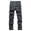 Pantalones de Pierna Recta para Hombre Nuevo Verano Sensación Hielo Pantalones de Secado Rápido Ligeros Transpirables Holgados Talla Extra Pantalones Deportivos Casuales 0172