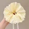 Elástico para el pelo elegante y lujoso para el uso diario, no aprieta el cabello, nuevo estilo con un look relajado y elegante para mujeres