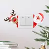 Adesivos de Parede de Natal Autoadesivos Papai Noel Rena Decoração de Interruptor Fabricante Atacado Adesivos de Interruptor