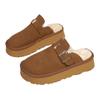 Outono de 2025 Novo Estilo Baotou Birkenstock Meio Chinelo Chinelo com Solado Grosso Fosco Venda Direta da Fábrica Comércio Exterior Transfronteiriço Calçados Femininos