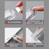 Empujador de Clips Clip Suplementario Clip Metálico Transparente Perforador de Archivos Clip Pequeño Clip de Encuadernación Clip para Examen Empujador de Clips Clip de Repuesto