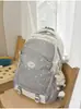 Mochila nueva de alta apariencia estilo coreano ins fresca y dulce de colores de caramelo para estudiantes de secundaria y preparatoria, mochila ligera y de gran capacidad