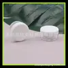 Caja redonda blanca 3G empaque de crema caja redonda botella de mascarilla labial caja de polvo de brillo 3G kit de viaje caja de crema caja de ungüento