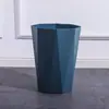 Lixeira estilo nórdico para uso doméstico na sala de estar, cozinha, quarto, simples, sem tampa, grande, cesto fofo para papel higiênico