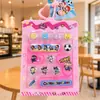 Celebridade Criativa da Internet 14 Grades Sanrio KT Botão Teclado Descompressão Bolsa Pingente Chaveiro Fofo Divertido Pequeno Pingente