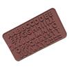 Molde de chocolate com letra DIY transfronteiriço conjunto de 2 peças gelatina sorvete doce molde de chocolate de silicone de grau alimentício