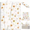 Papel de Seda Verde Trébol de Cuatro Hojas Seleccionado Cuidadosamente Patrón Floral Empaque Papel Pera Decoración de Forro para Caja de Regalo