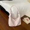 Bolsa de Ombro/Axila de Cor Sólida de Grande Capacidade para Uso Diário Feminina Moda Verão 2026 Nova Bolsa Tote Casual Bolsa Transversal