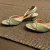 Primer Encuentro Temporada 2026 Verano Nueva Colección: Sandalias Cómodas, de Tacón Bajo, Estilo Retro, Casual, Sencillo y Moderno para Mujer