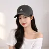 Boné de Baseball Retro Bordado de Nova Moda Estilo Coreano, Ampliado e Aprofundado para um Rosto Menor, Chapéu Casual Versátil para Casais