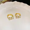 Brincos de nicho estilo coreano para cuidados com piercings, ear cuffs e tarraxas elegantes e sofisticados para mulheres, novos brincos requintados de 2026 que fazem o rosto parecer menor