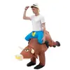Cross-border Novo Halloween Active Horse Roupa Inflável Andar Cavalo Inflável Performance Palco Girafa Roupas Infláveis Adereços